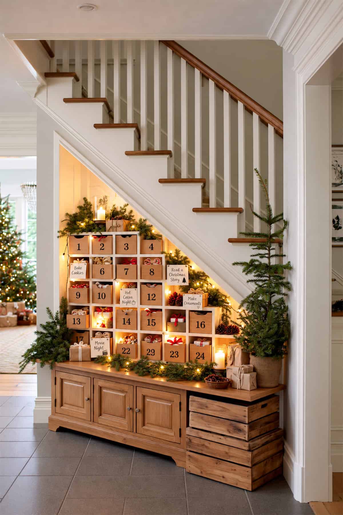 Under-the-Stairs Advent Cubes