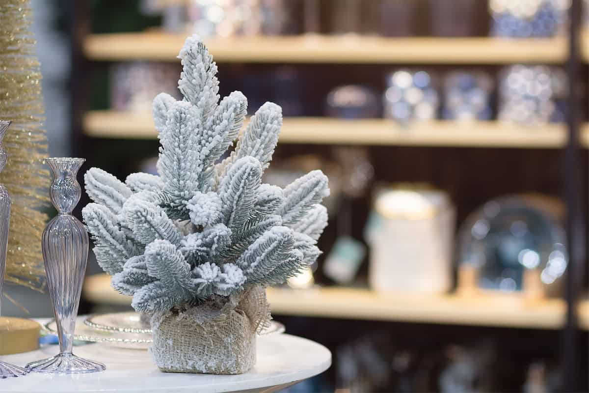 A Snowy Tree for a Small Table