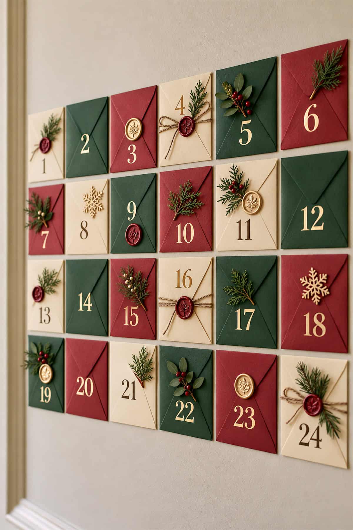 Envelope Grid Advent Calendar