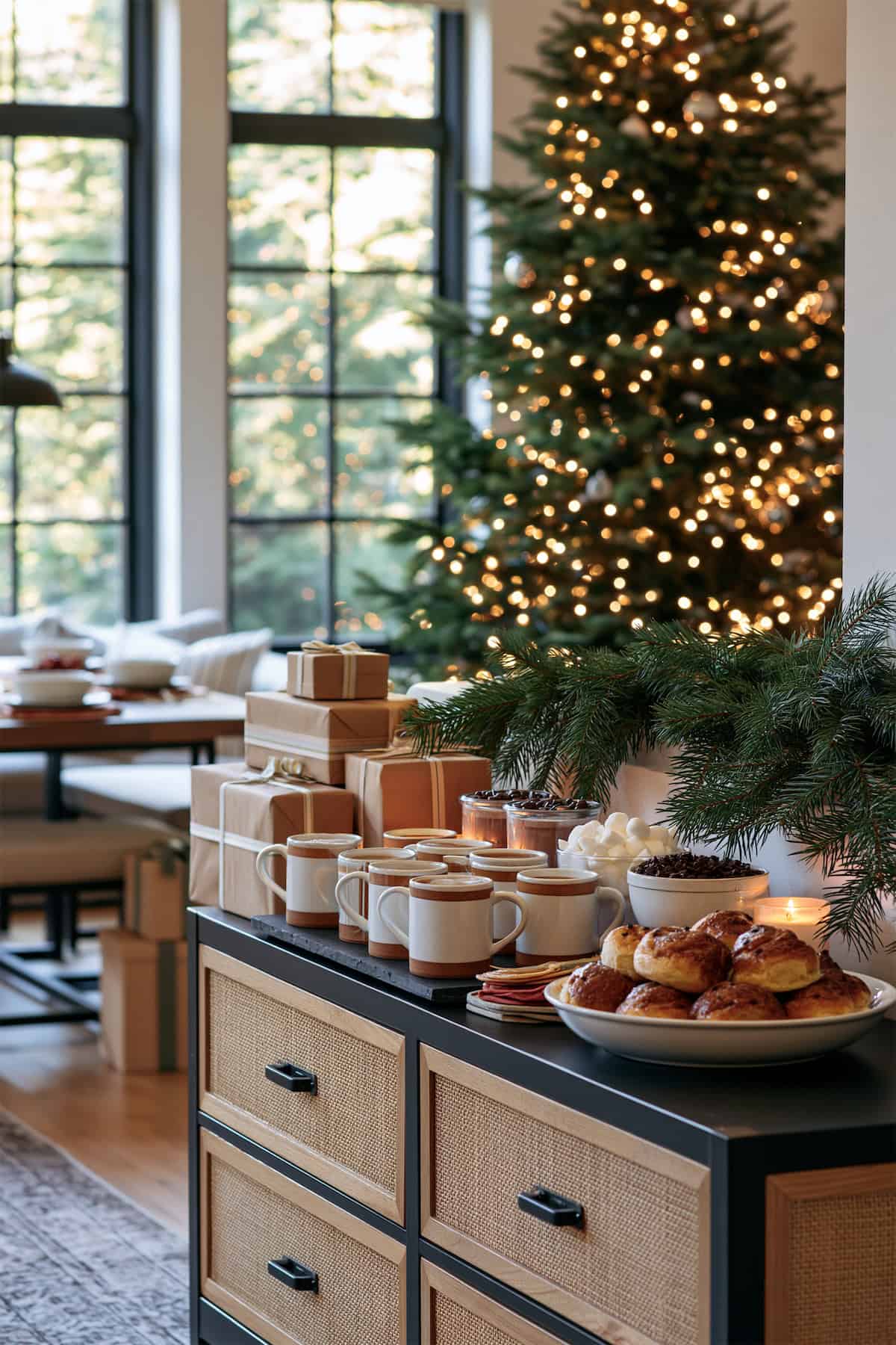 Christmas-Morning Cocoa Cabinet