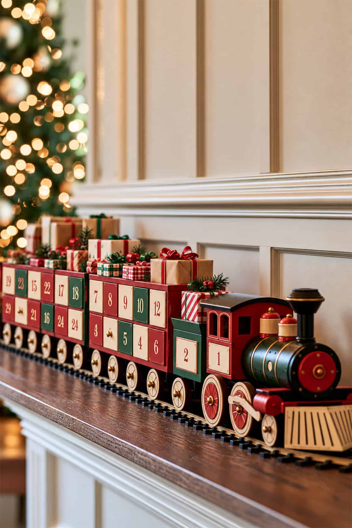 Advent Train With Drawers