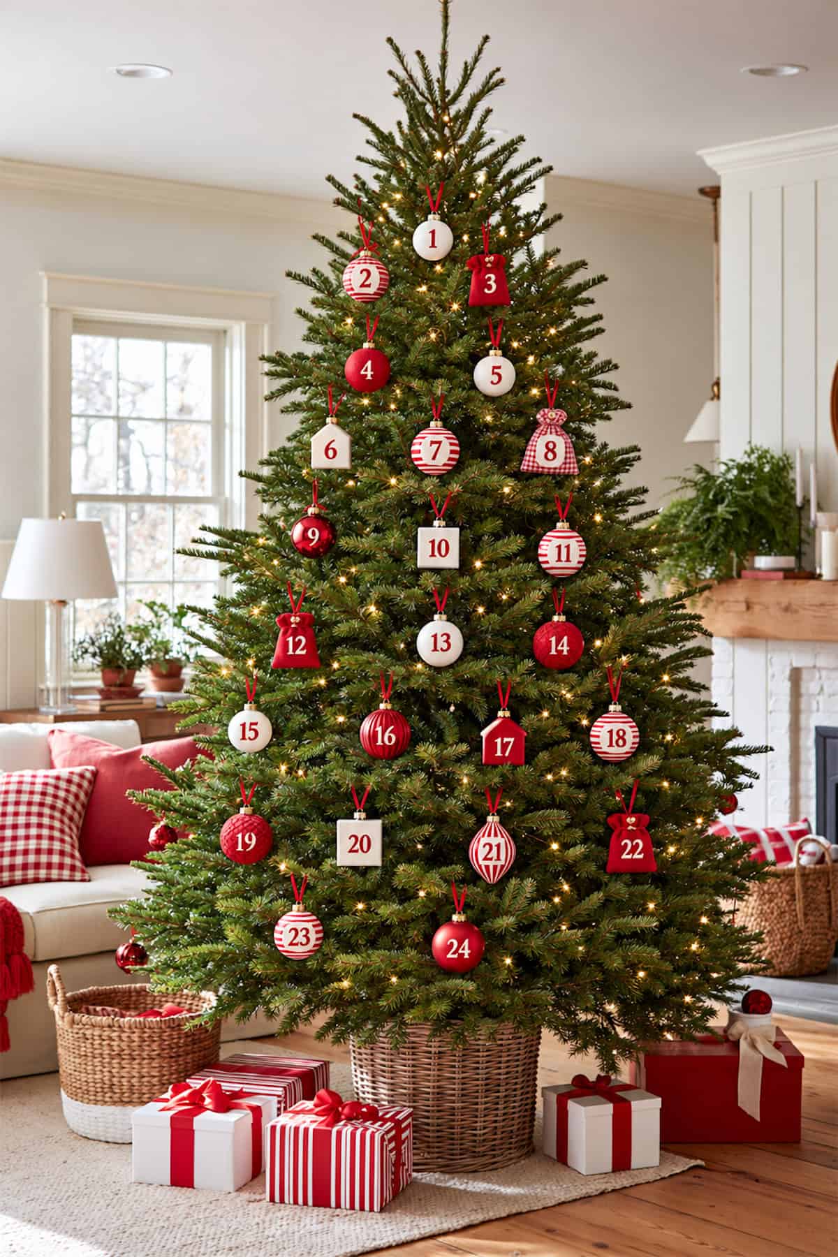 Numbered Ornament Advent Calendar