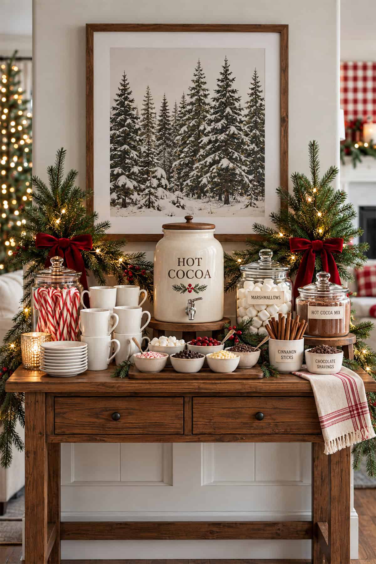 A Classic Christmas Cocoa Table