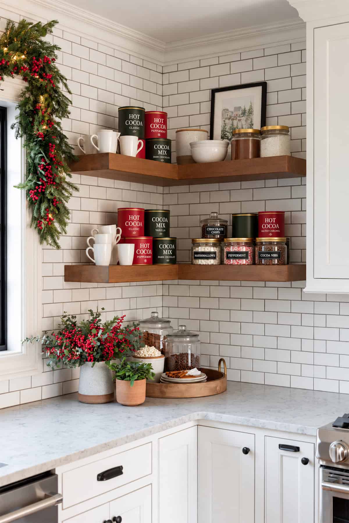 Corner Shelves for Cocoa