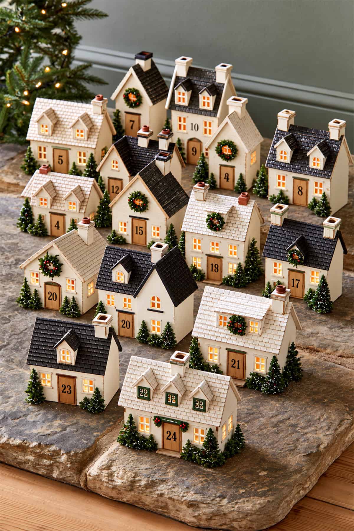 Miniature Village Advent Calendar