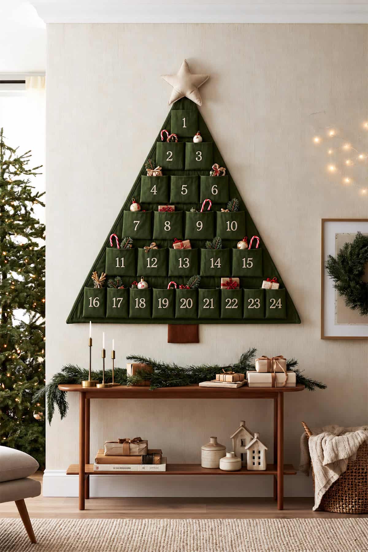 Wall Tree Pocket Advent Calendar
