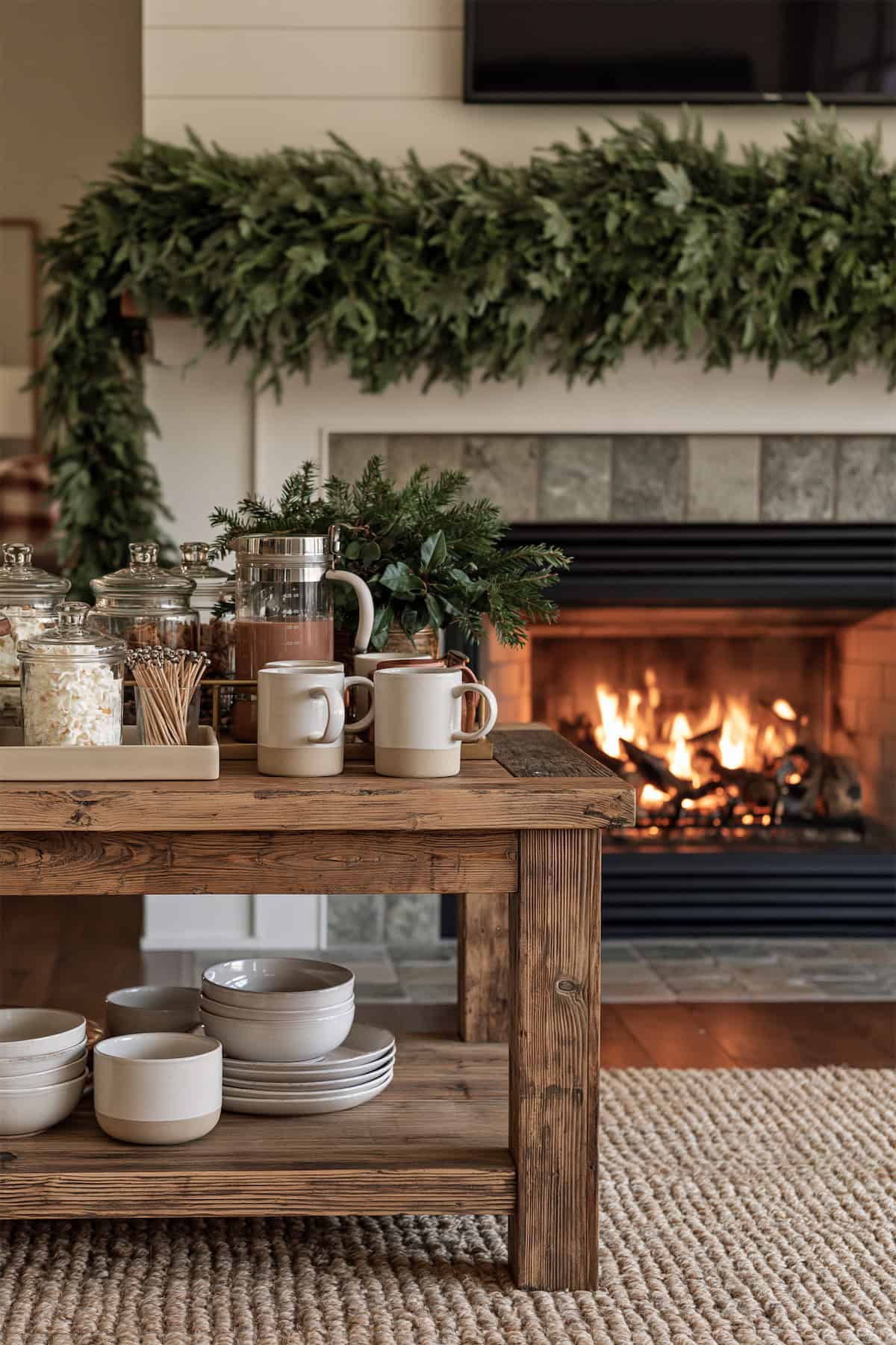 Cocoa by the Fireplace