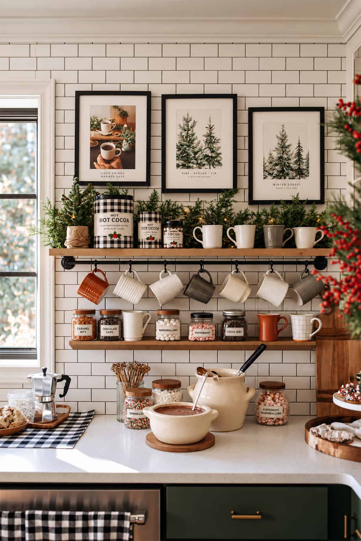 A Mug Wall for the Cocoa Bar