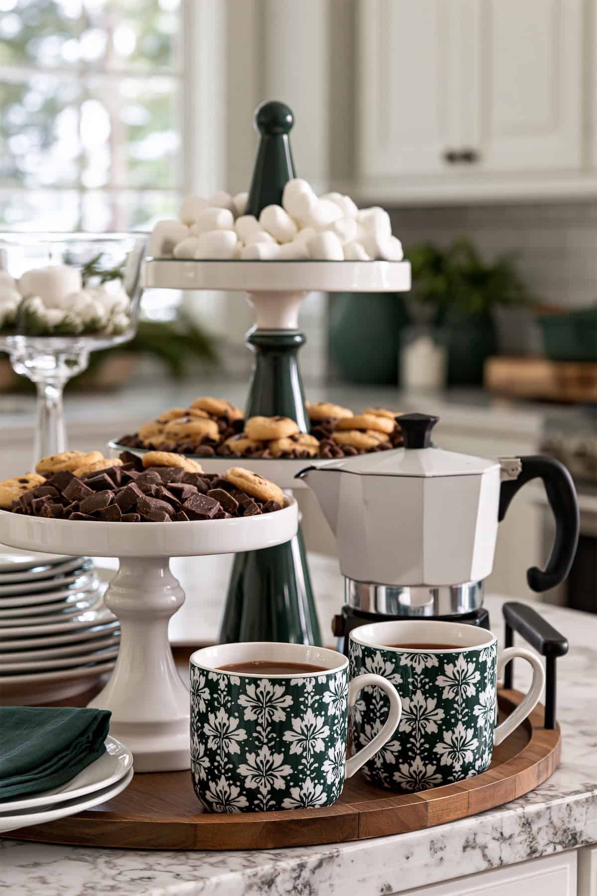 Tiered Treats at the Cocoa Bar