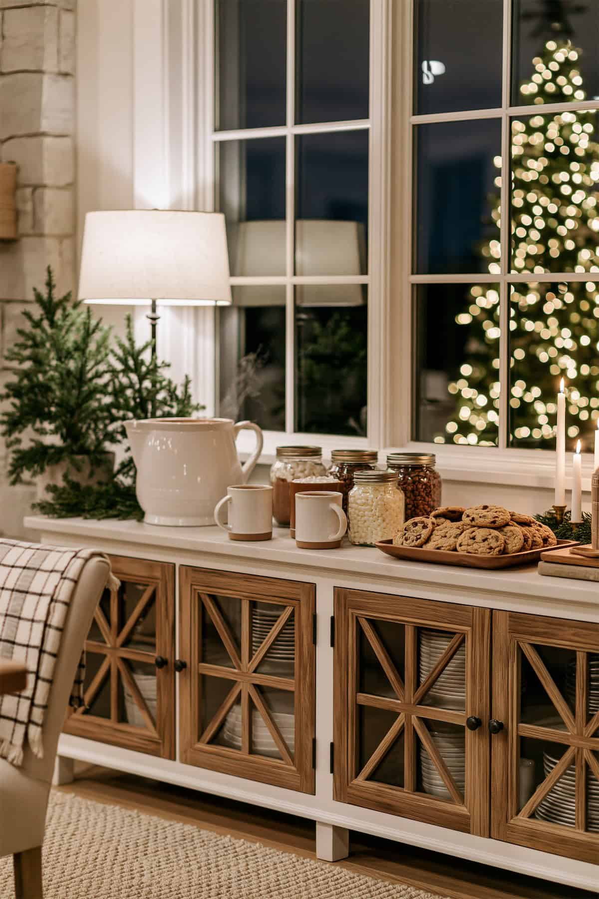 Late-Night Cocoa on the Sideboard