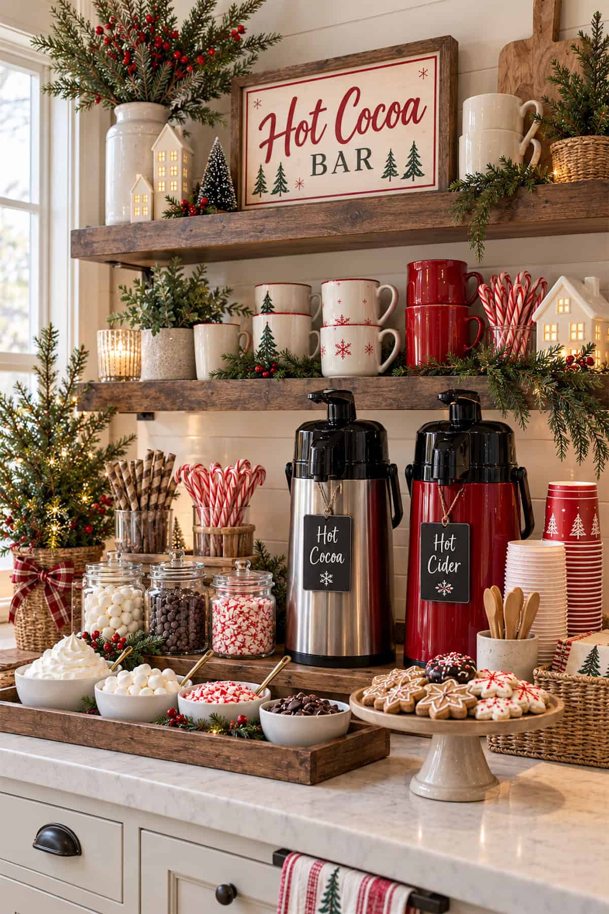 Two Dispensers for Cocoa Night