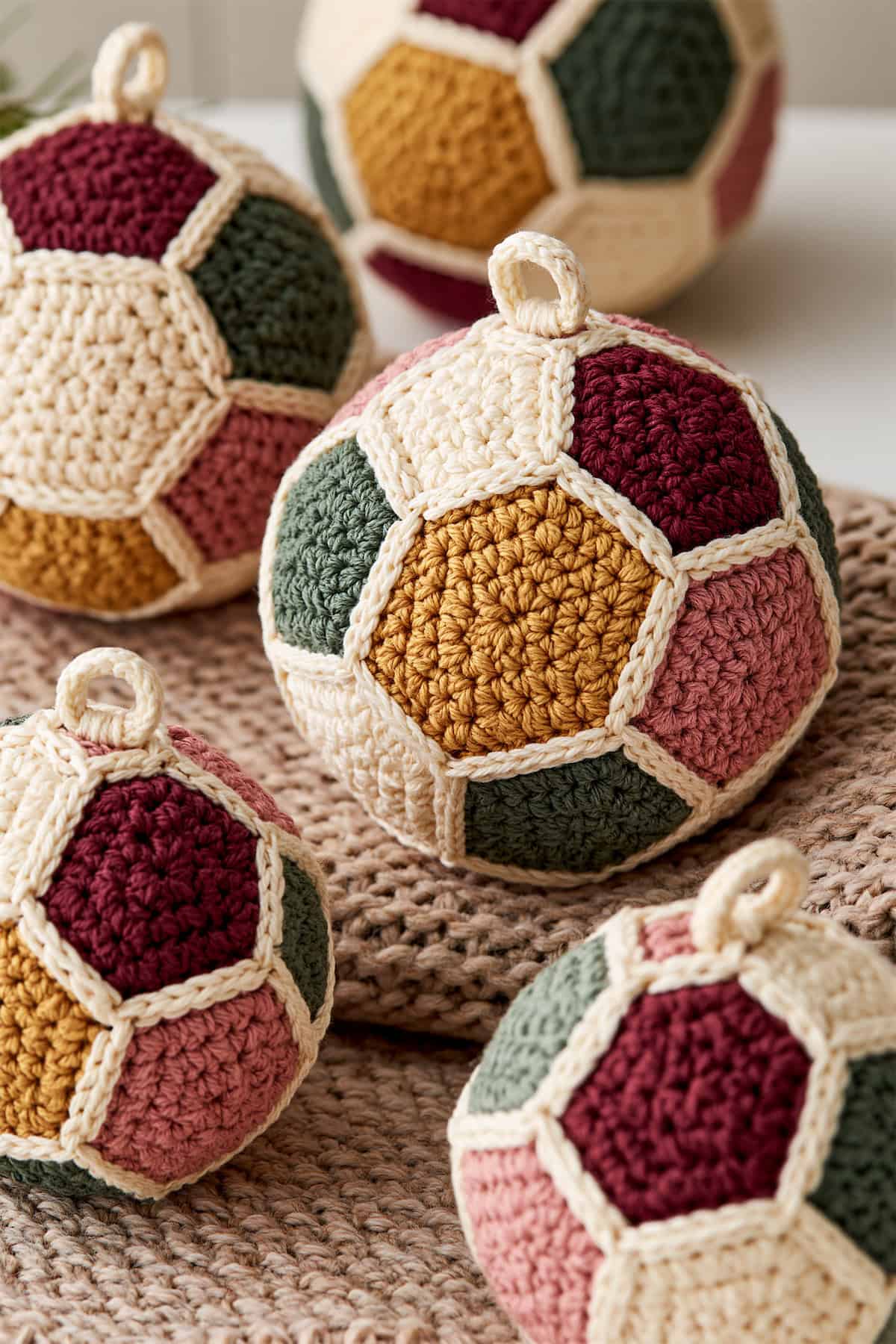 Hexagon Patchwork Baubles