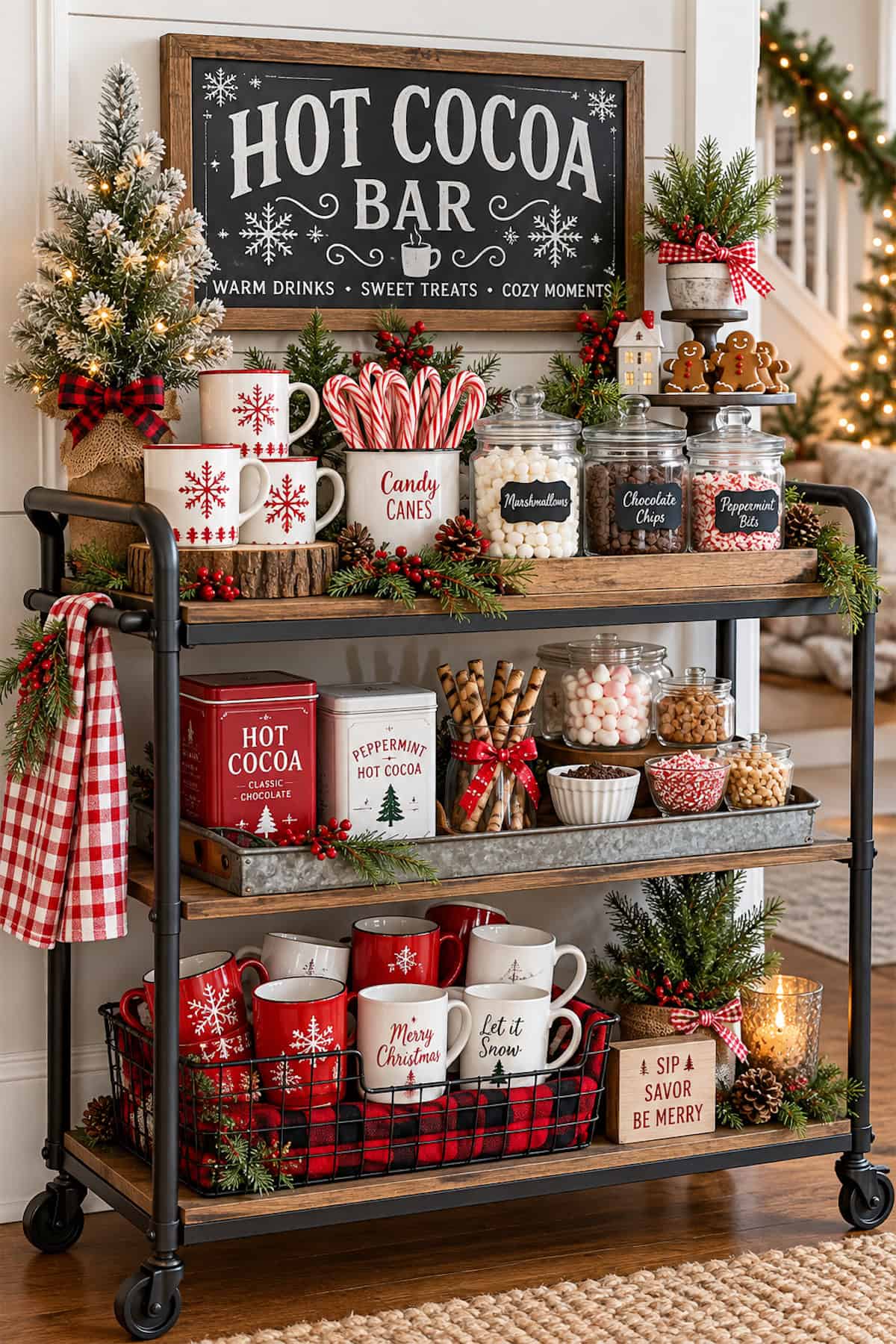 A Three-Level Cocoa Cart