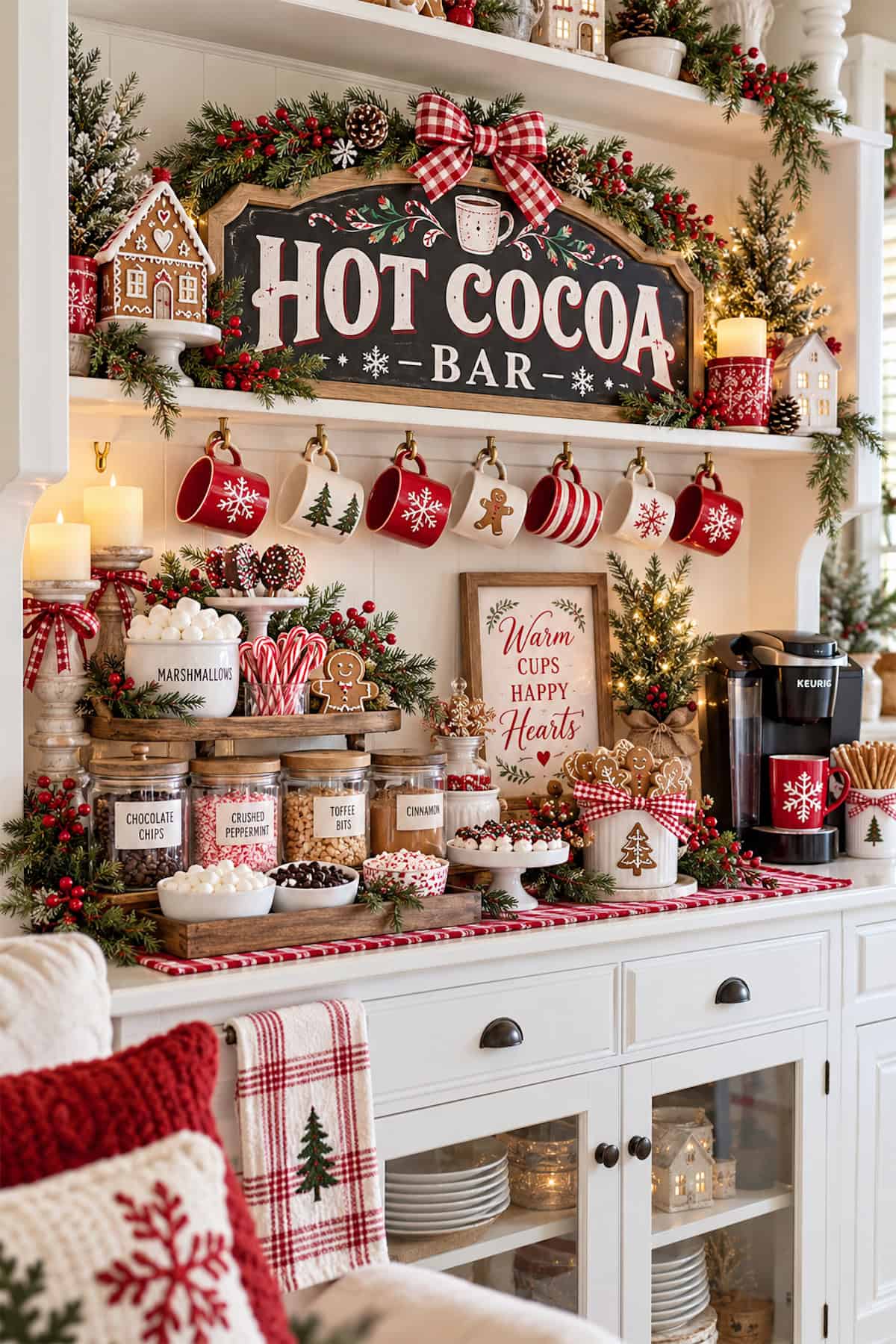 Mug Rail Above the Cocoa Maker