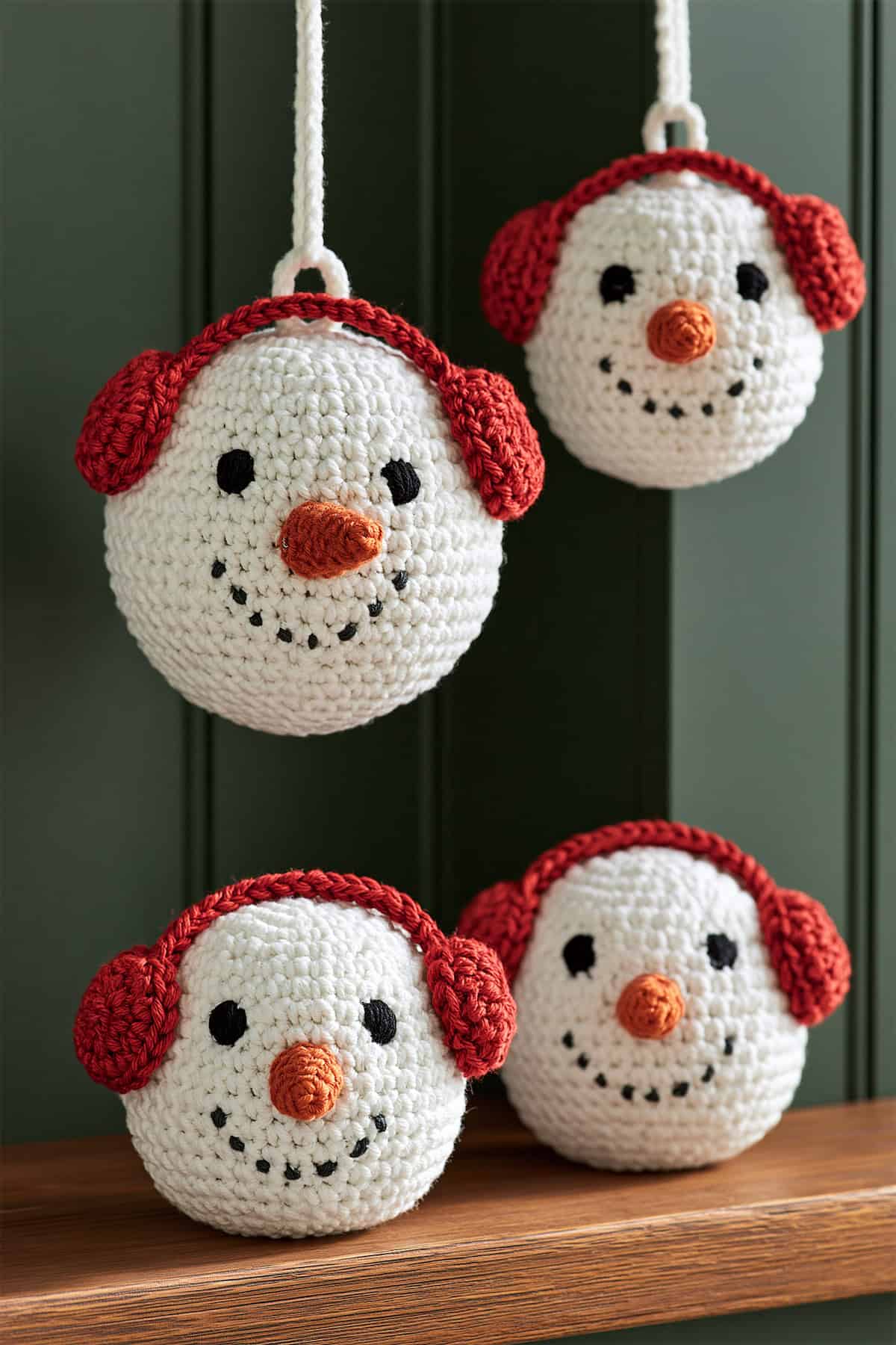 Snowman Face Baubles