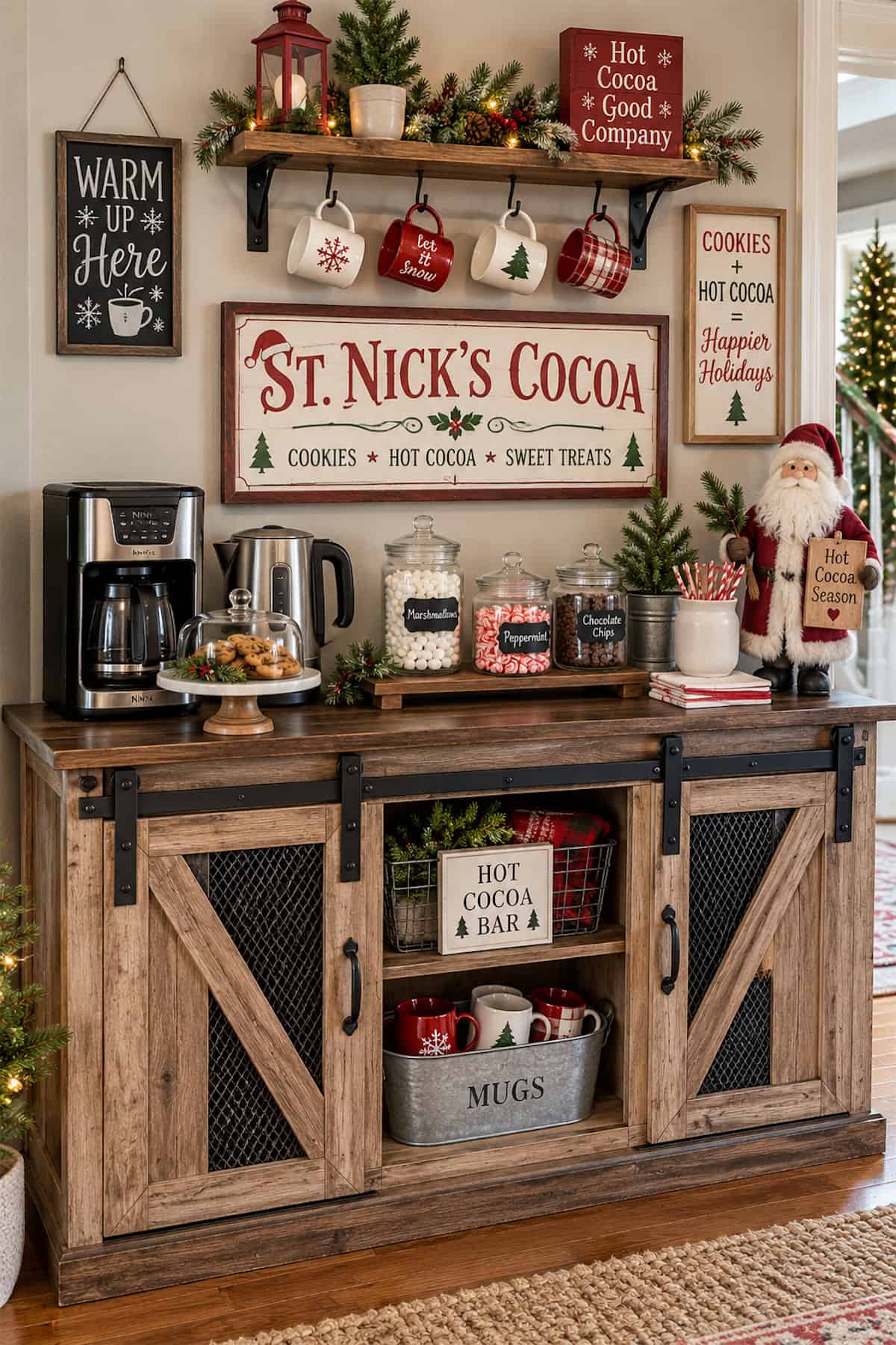 St. Nick’s Cocoa Sideboard