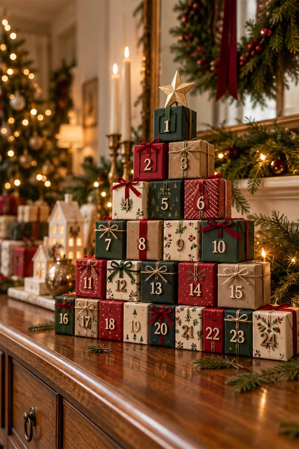 Gift Box Advent Tree
