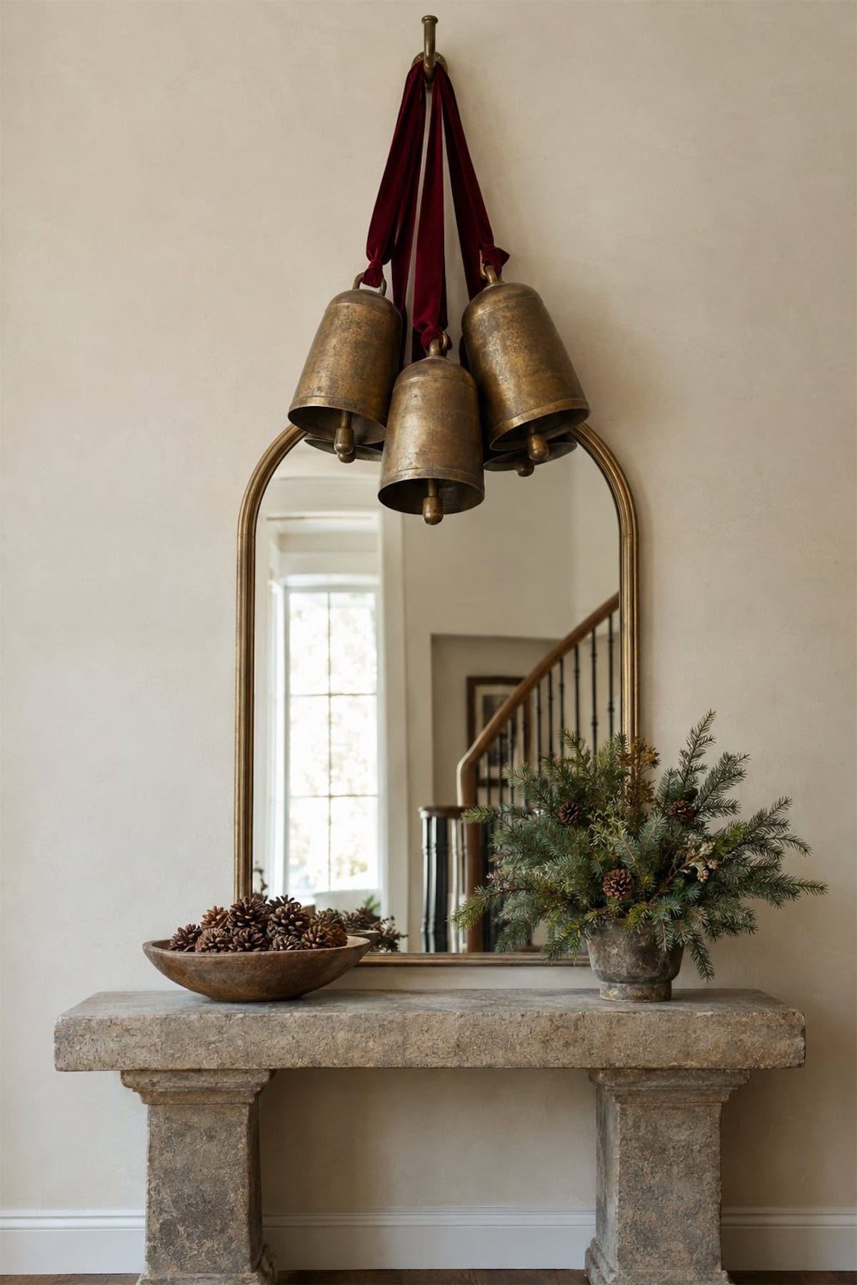 Christmas Bells Above the Entry Console