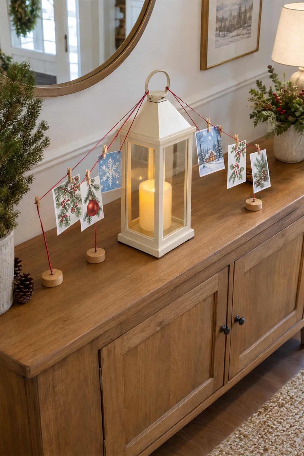 Christmas Cards Beside the Lantern