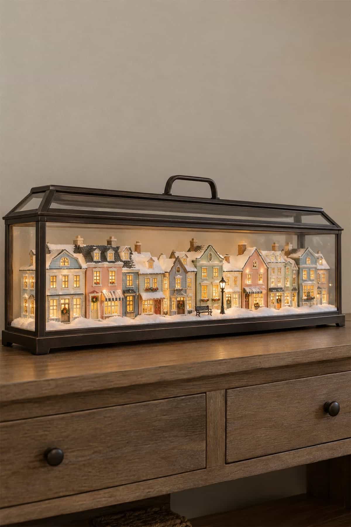 Christmas Village Lantern Display