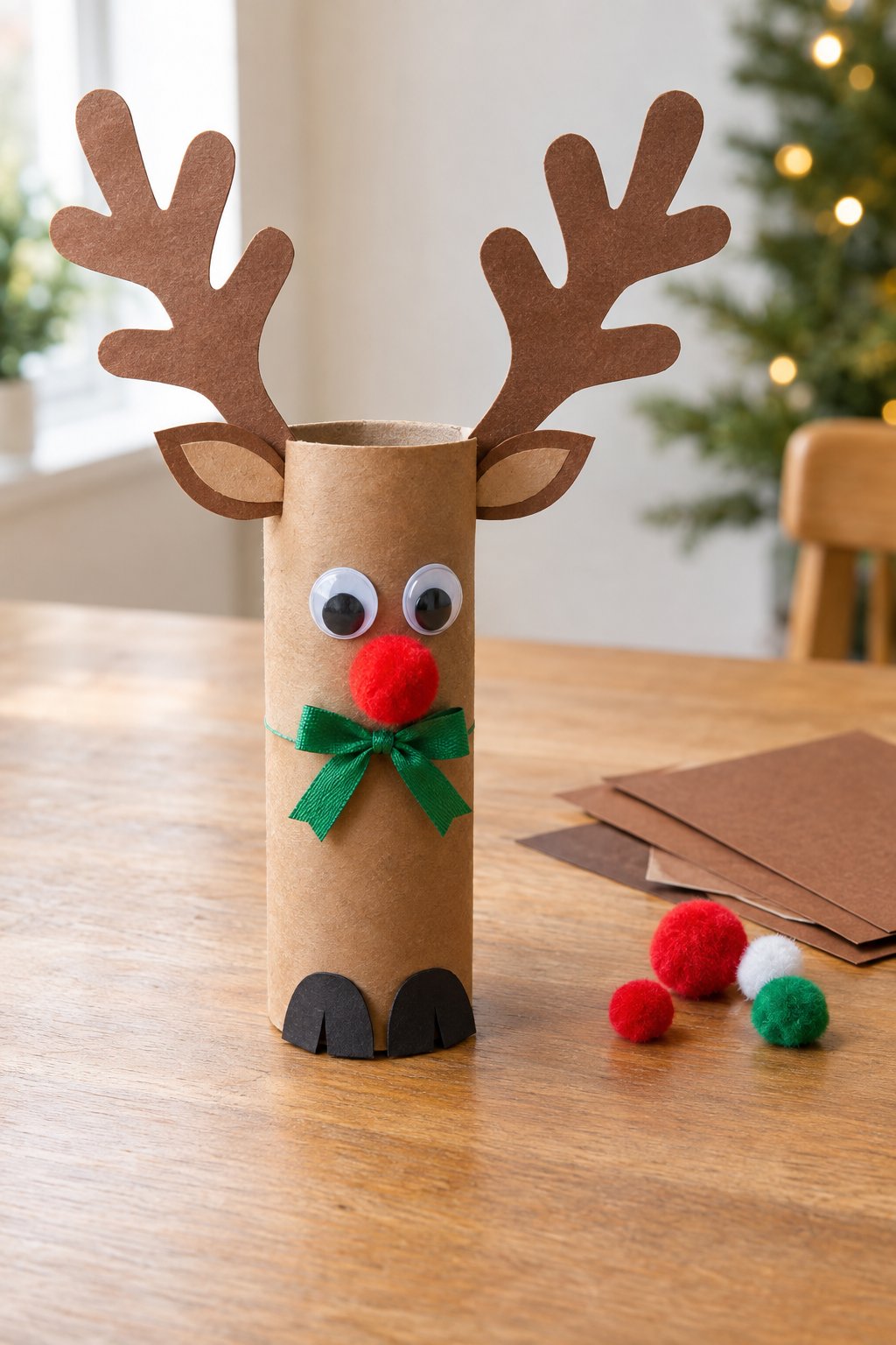 cardboard tube reindeer
