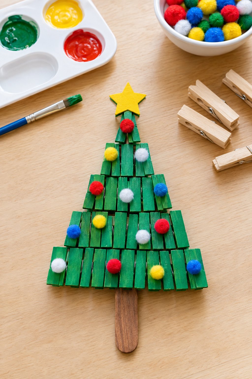 clothespin christmas tree