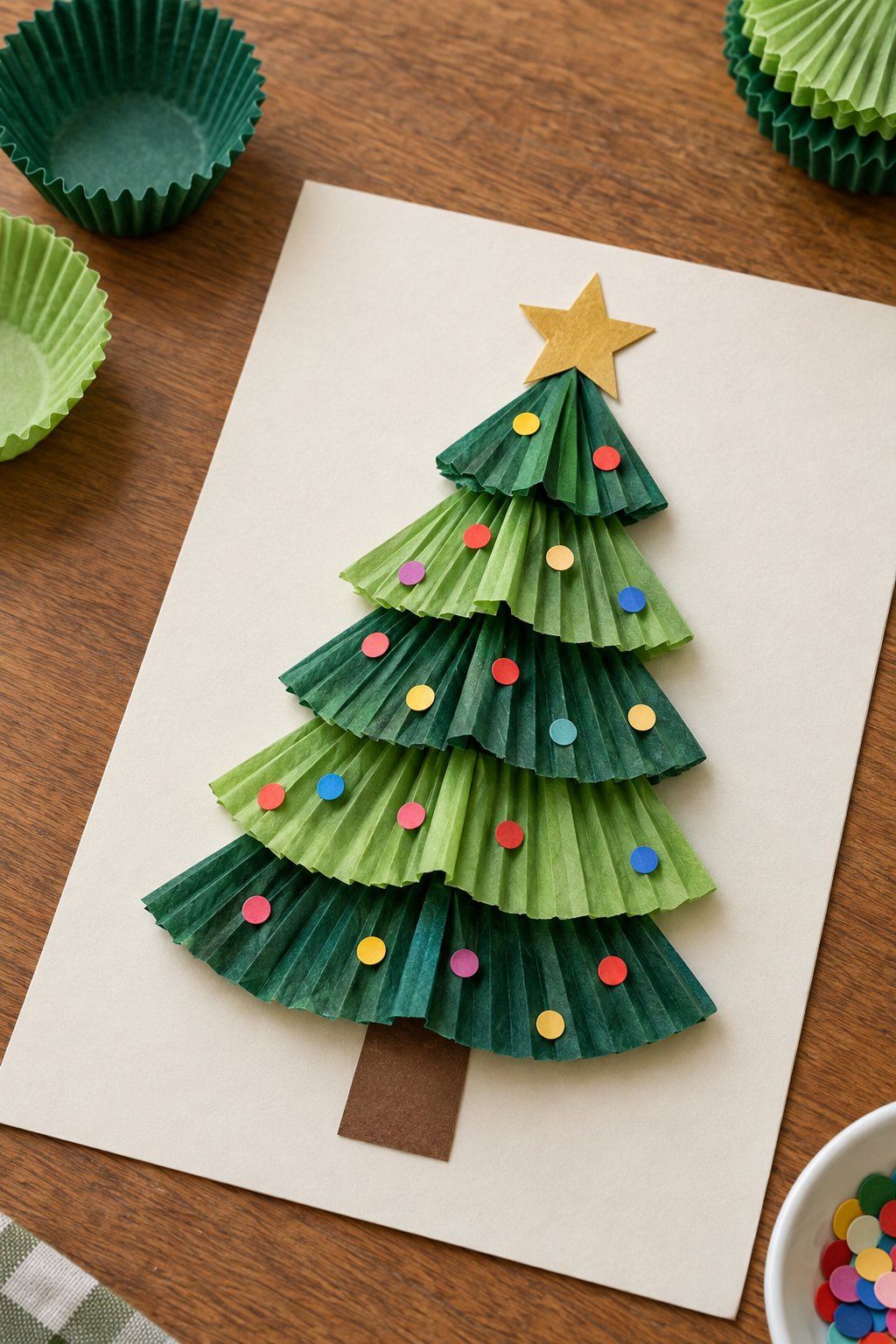 cupcake liner christmas tree
