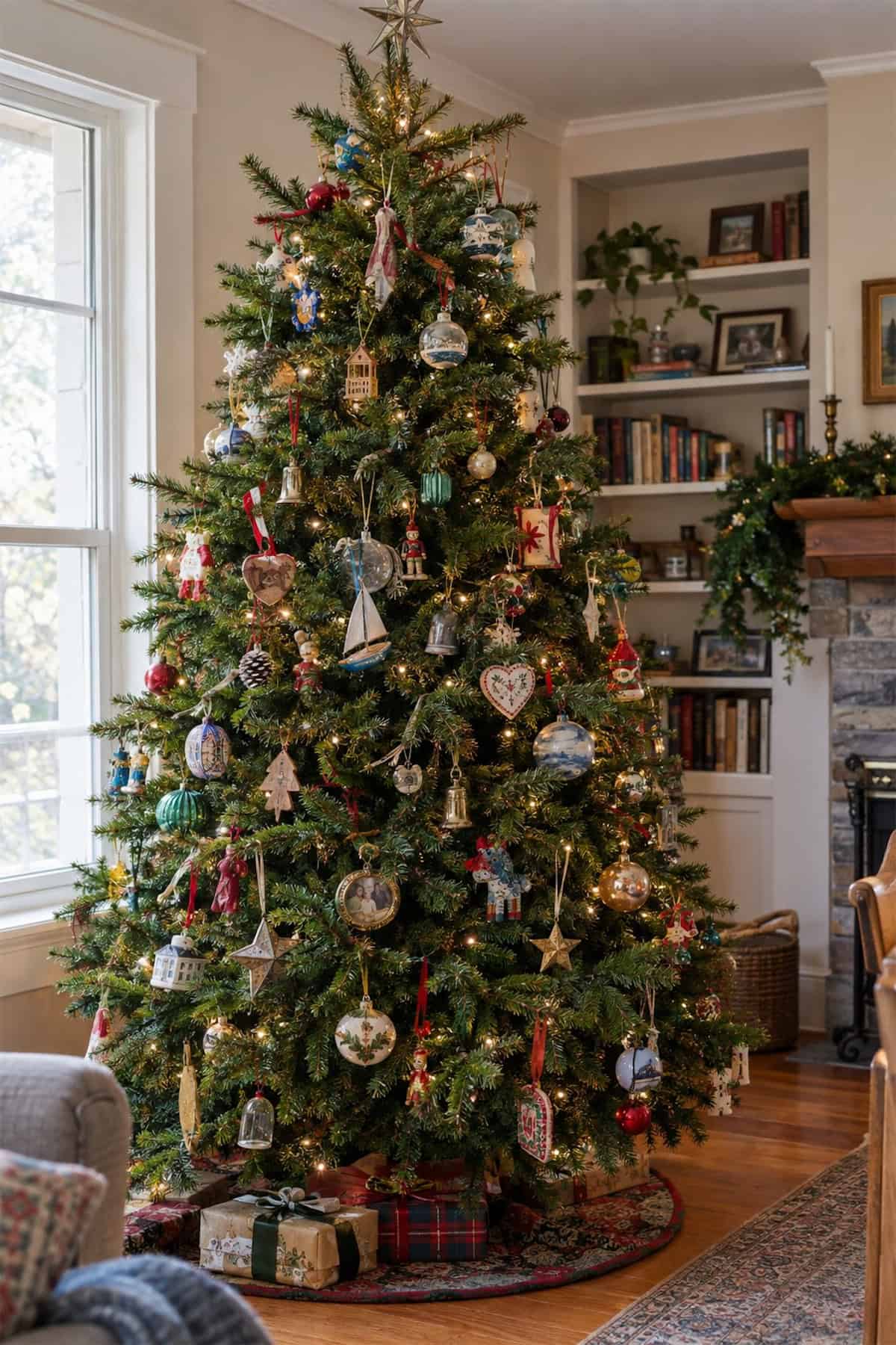 A Christmas Tree of Collected Ornaments