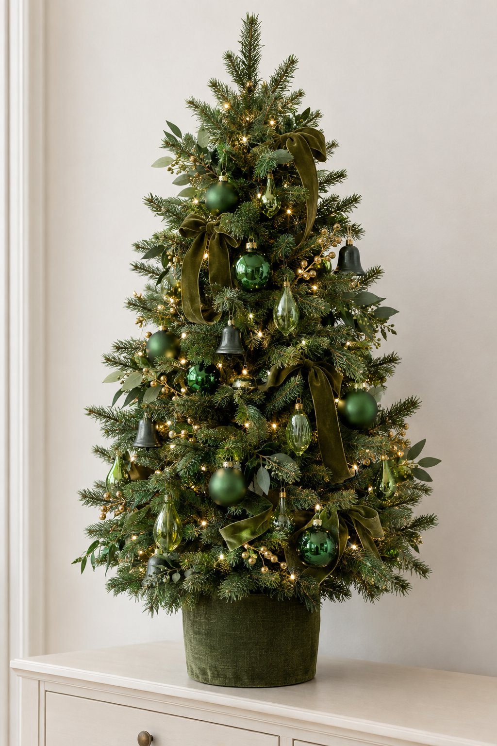 An Emerald Tabletop Christmas Tree
