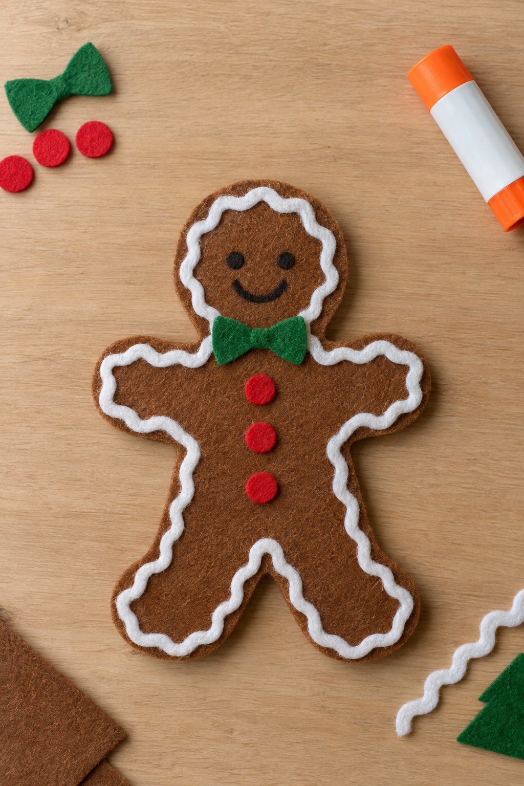 felt gingerbread person