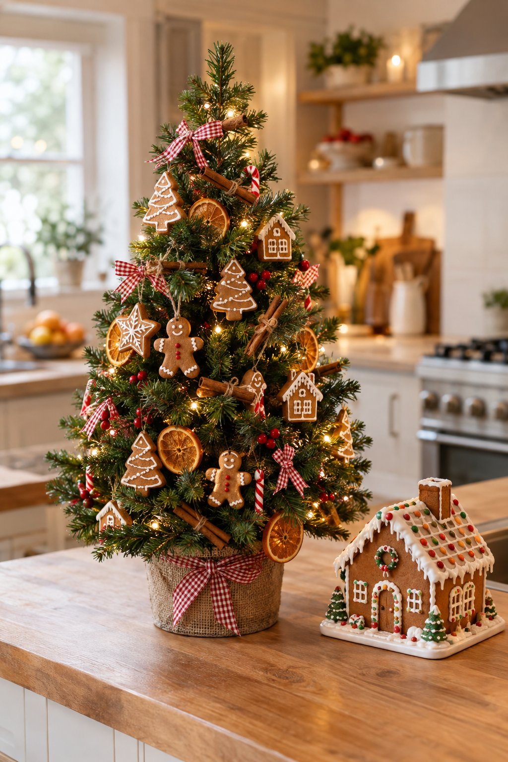 A Gingerbread Tabletop Tree