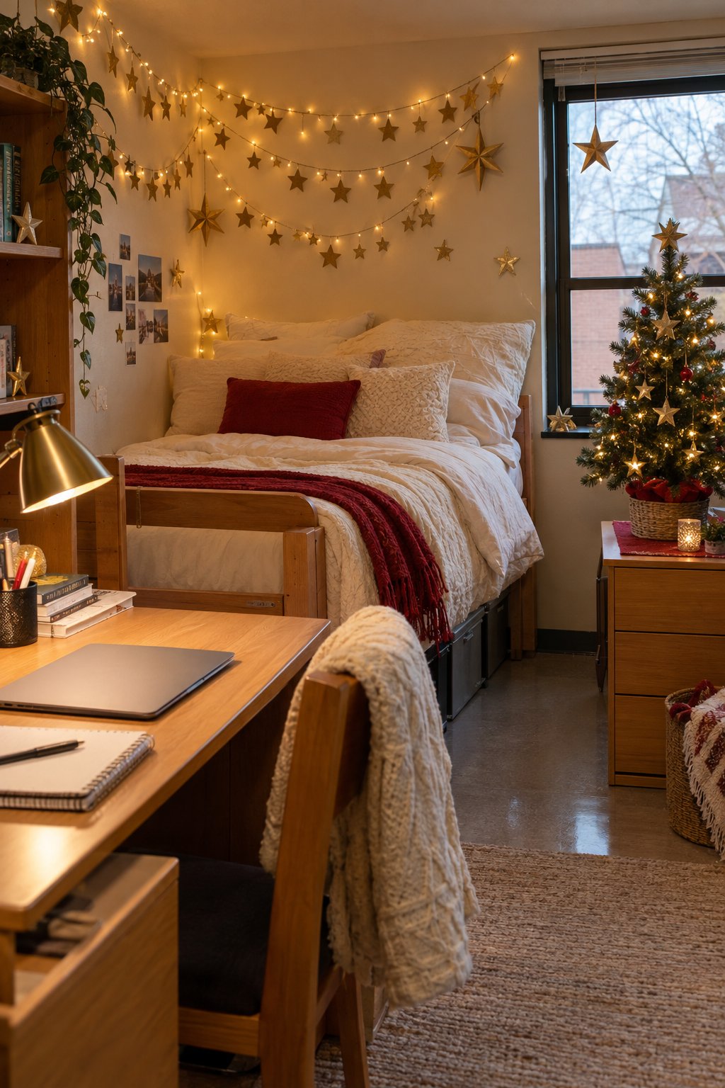Over the Dorm Bed: Christmas Stars