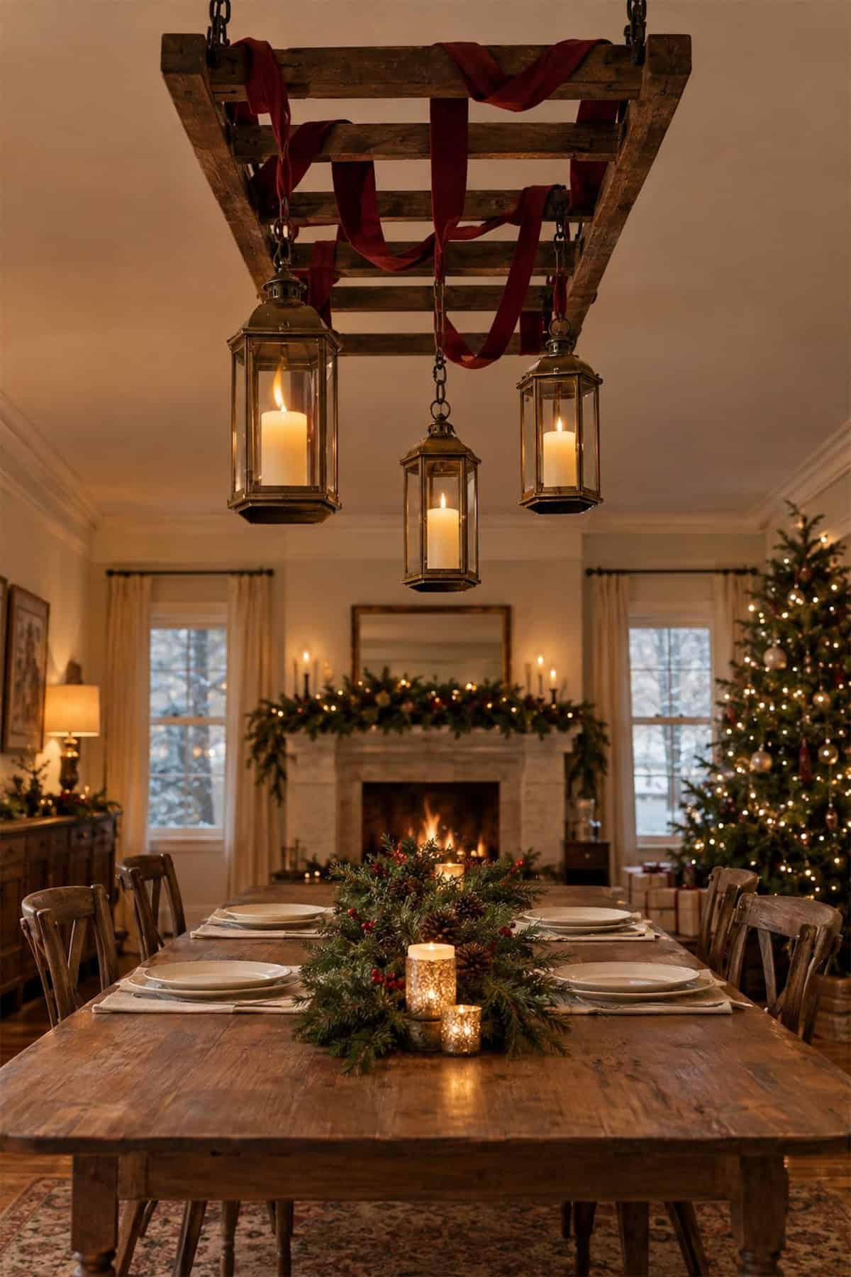 Above the Table: Christmas Lanterns