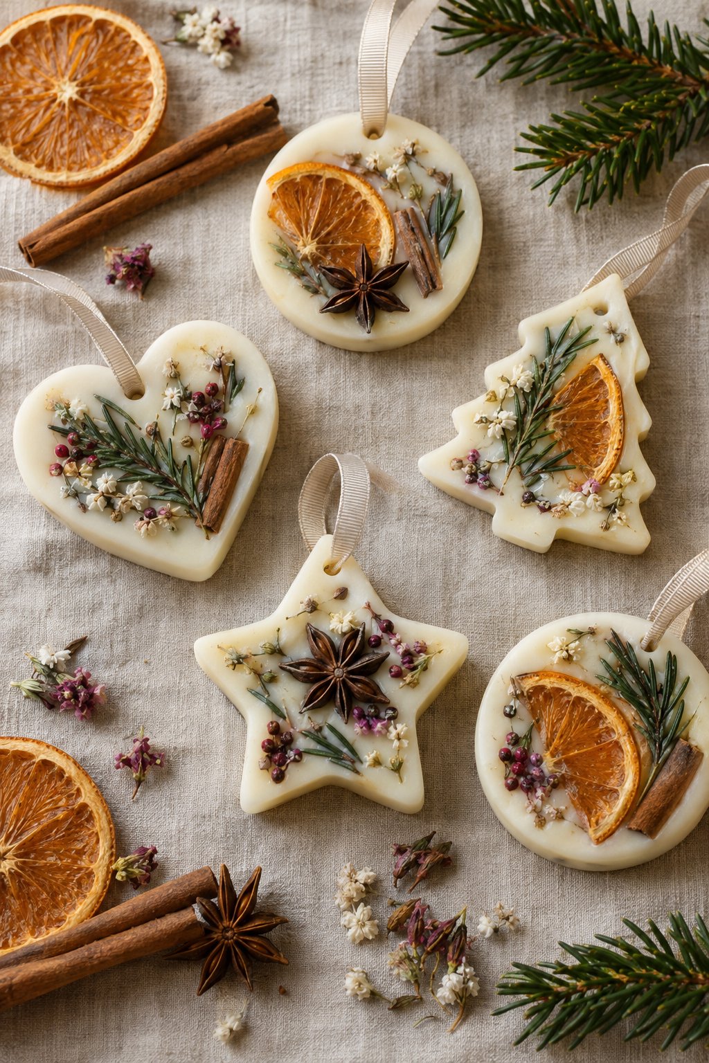 homemade christmas wax sachets