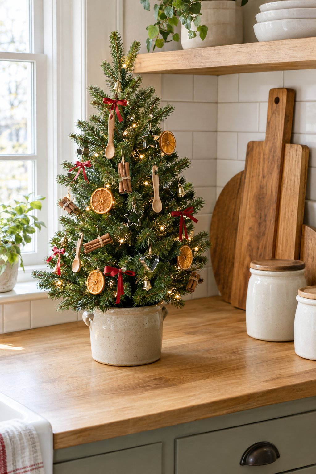 A Christmas Tree for the Kitchen Counter