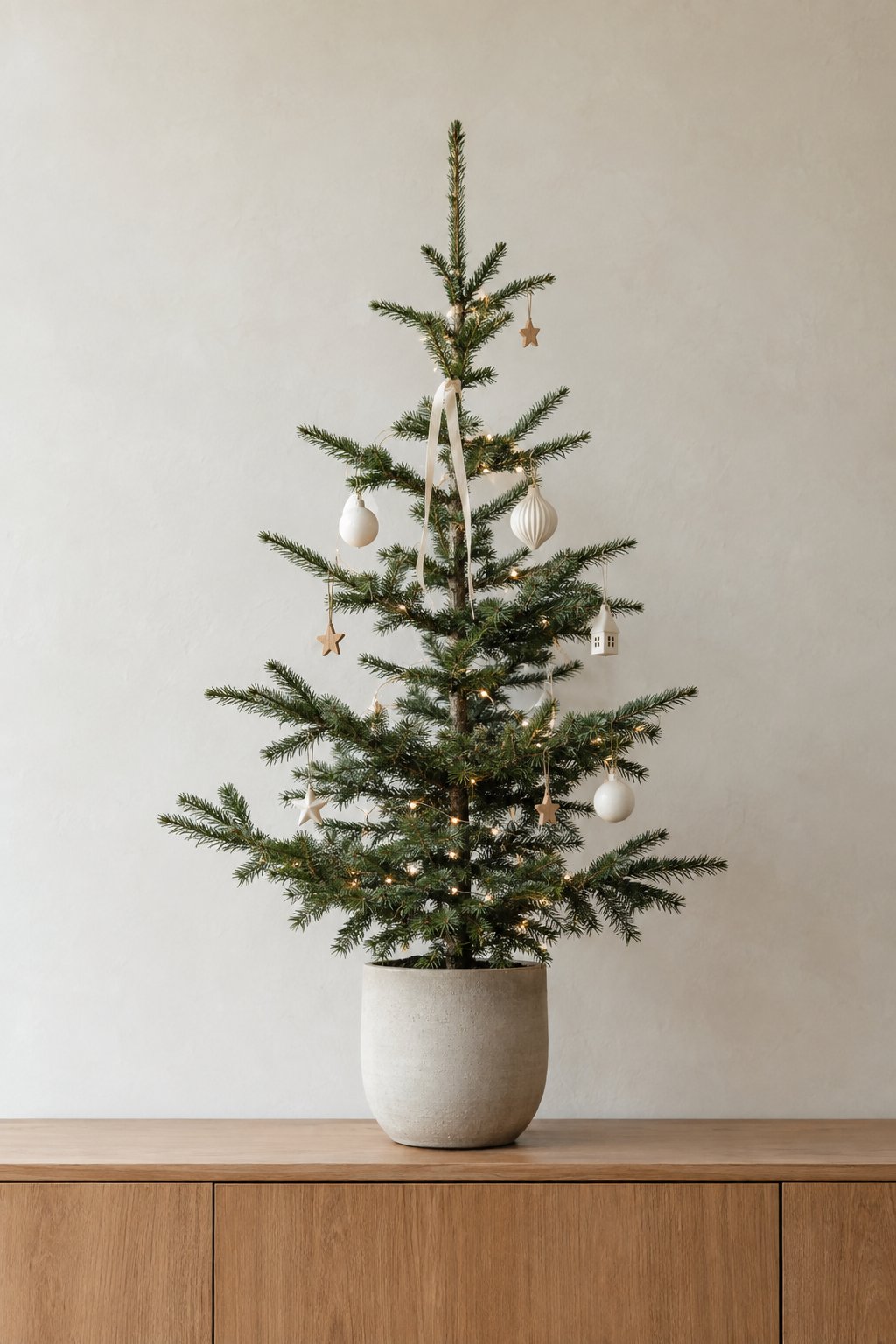 A Sparse Tabletop Christmas Tree