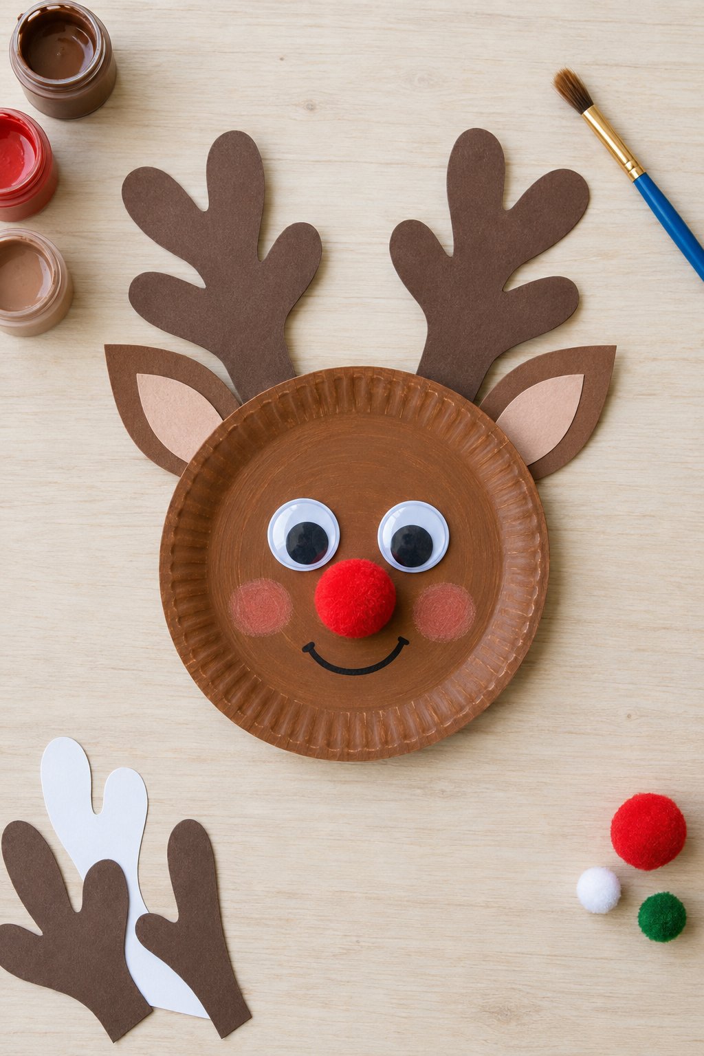 paper plate reindeer