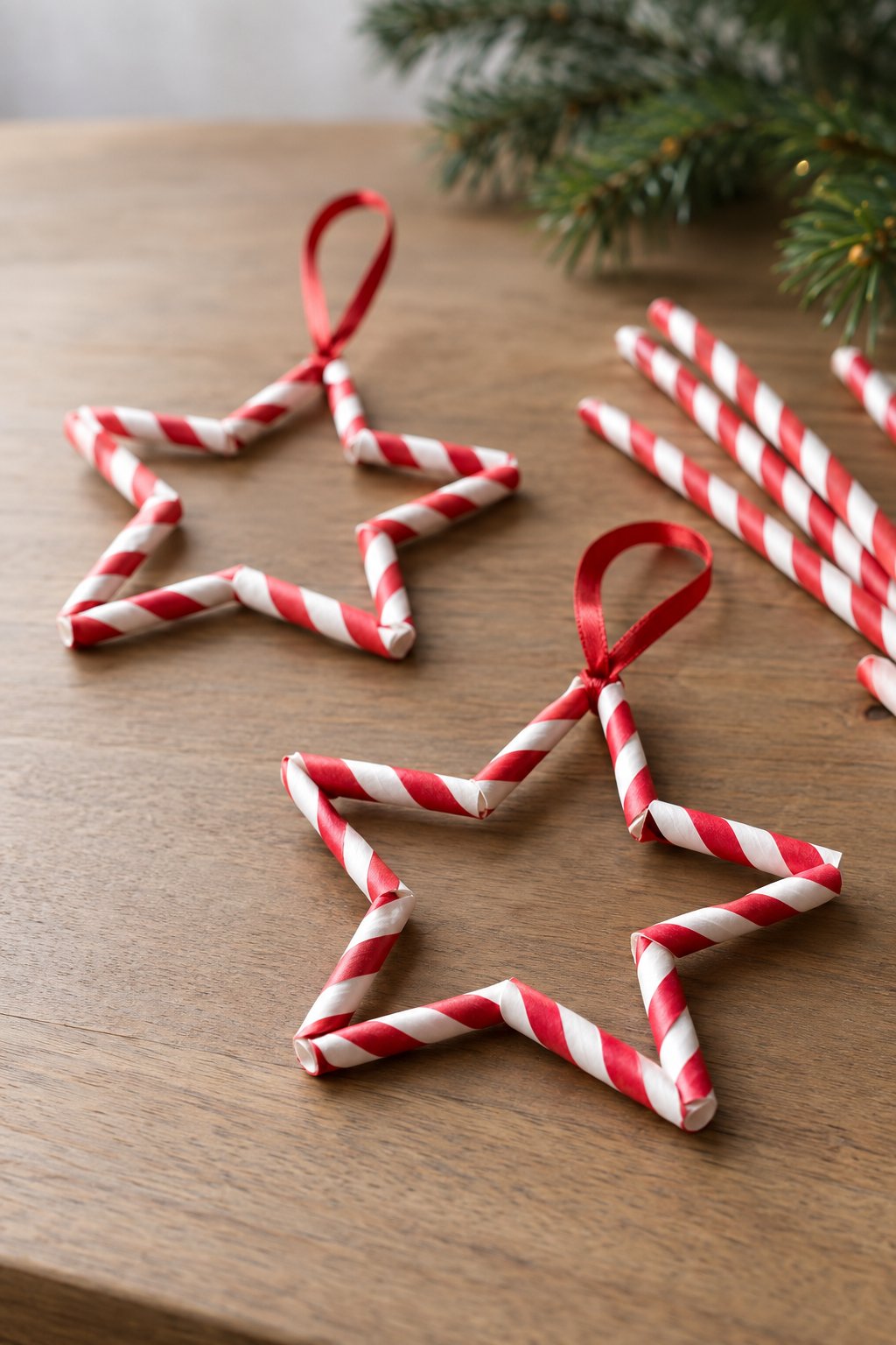 paper straw star ornament