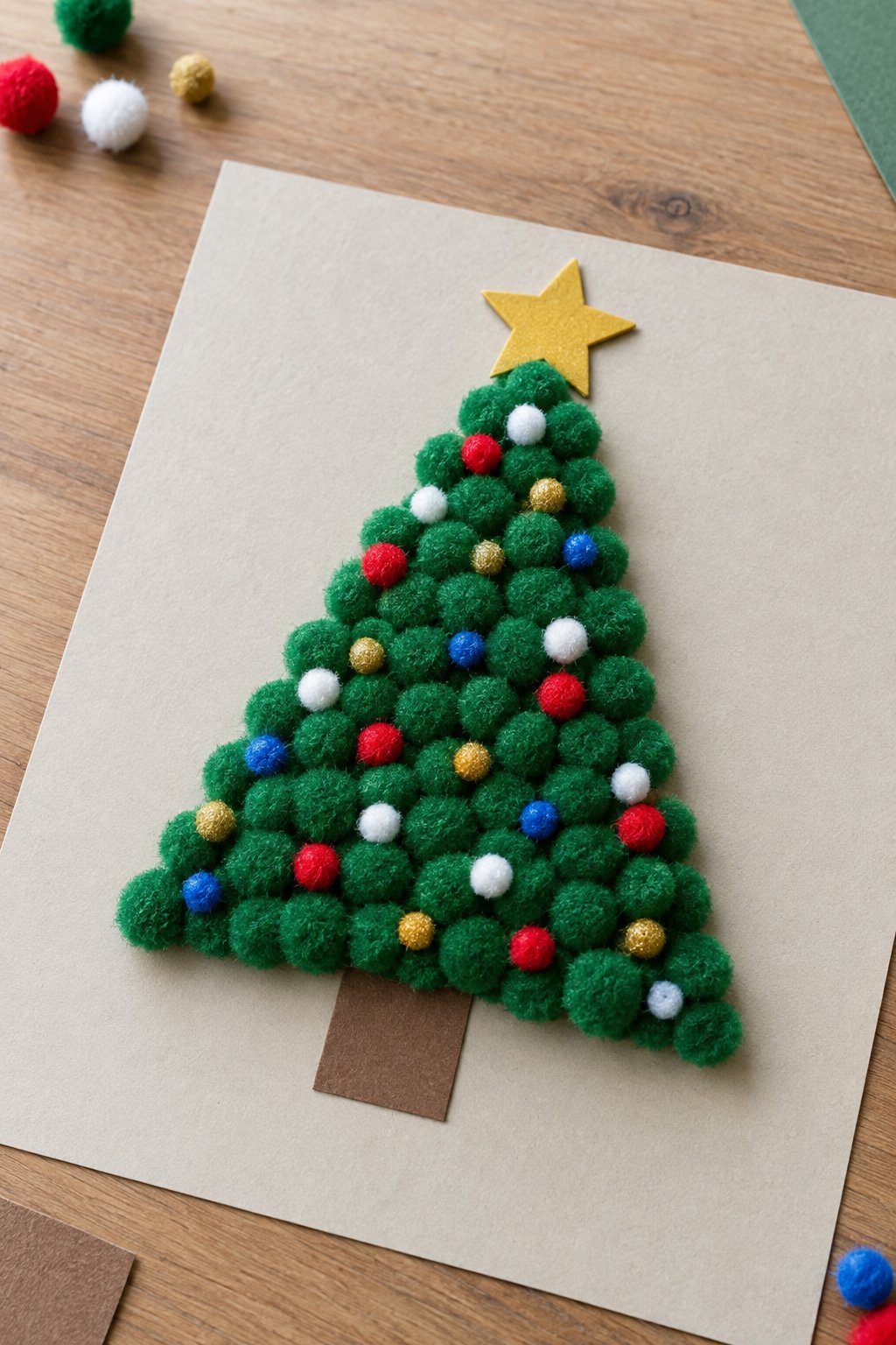 pom pom christmas tree