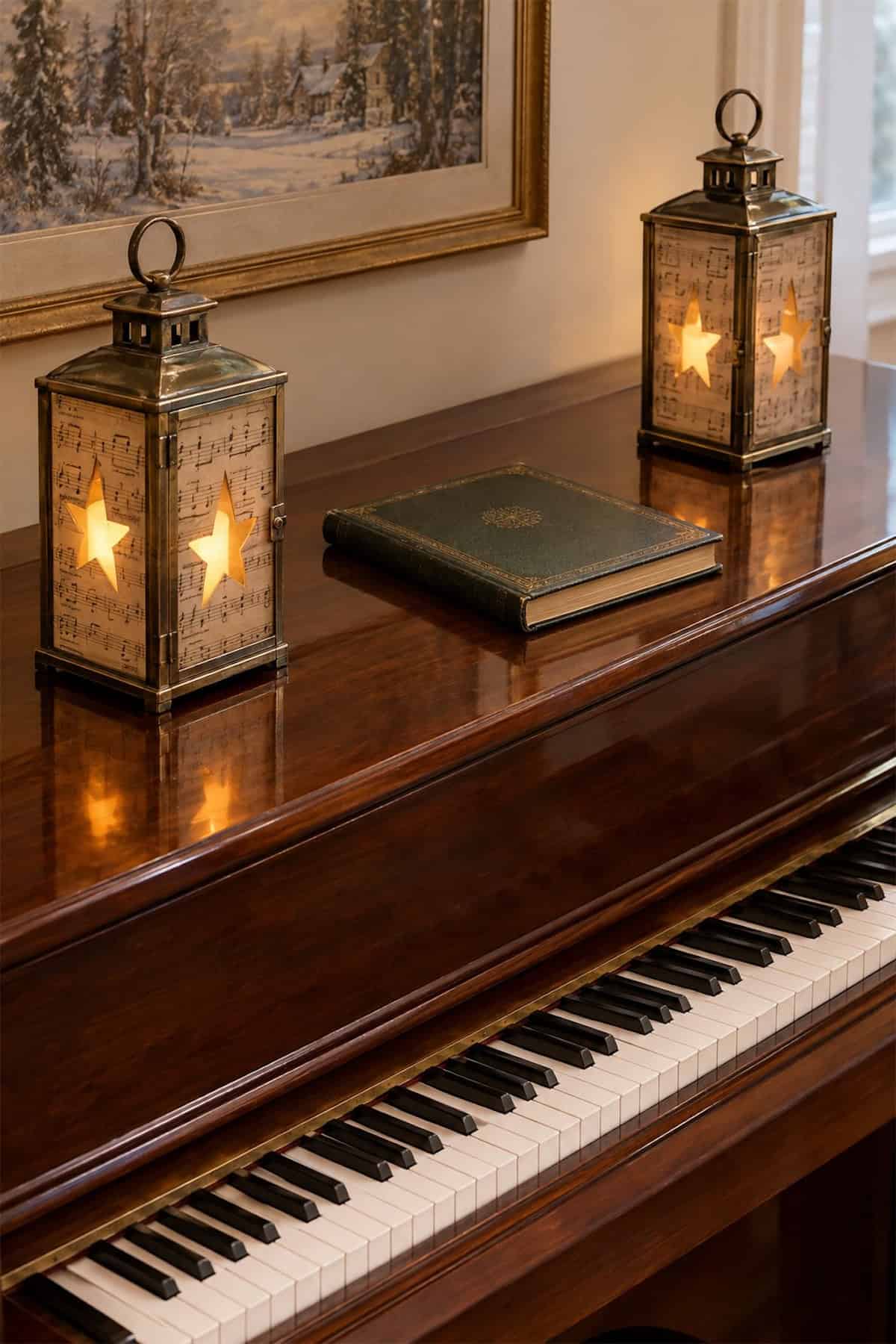 Carol-Sheet Christmas Lanterns