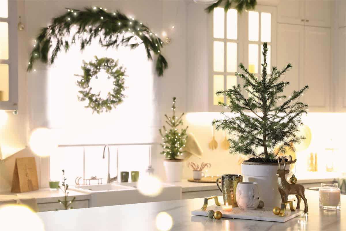 A Kitchen-Island Tabletop Tree