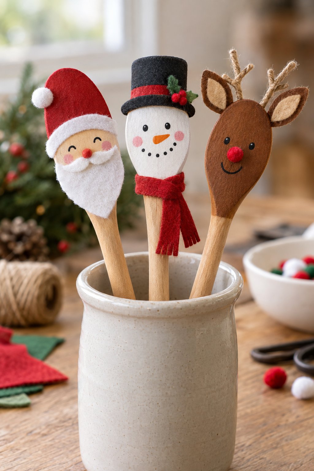 wooden spoon christmas characters