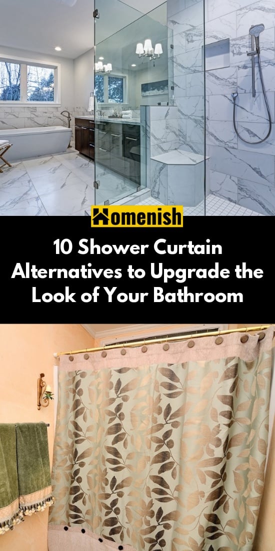 10 Shower Curtain Alternatives to Upgrade the Look of Your Bathroom