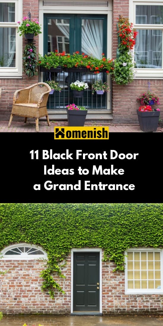 11 Black Front Door Ideas to Make a Grand Entrance