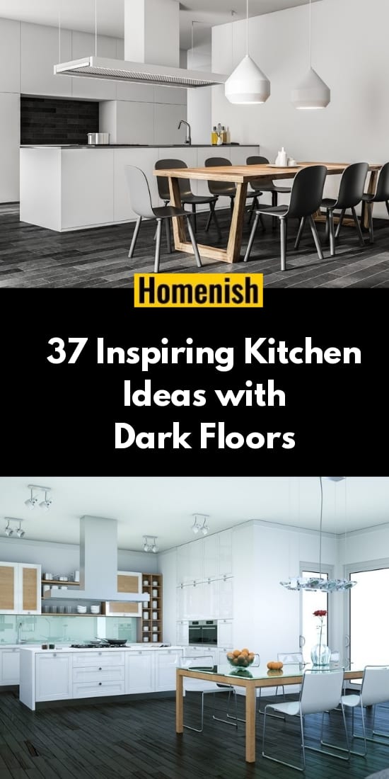 37 Inspiring Kitchen Ideas with Dark Floors